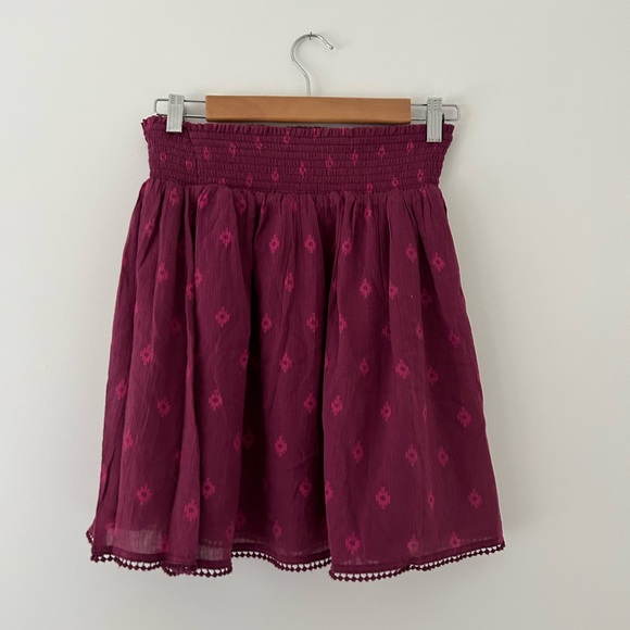 Old Navy Skirt Fuchsia Pink Pattern Size S - Picture 2 of 4